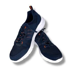 Everlast Sport Men's Renegade Navy/Orange Lace-Up Sneakers Shoes Mens 9.5